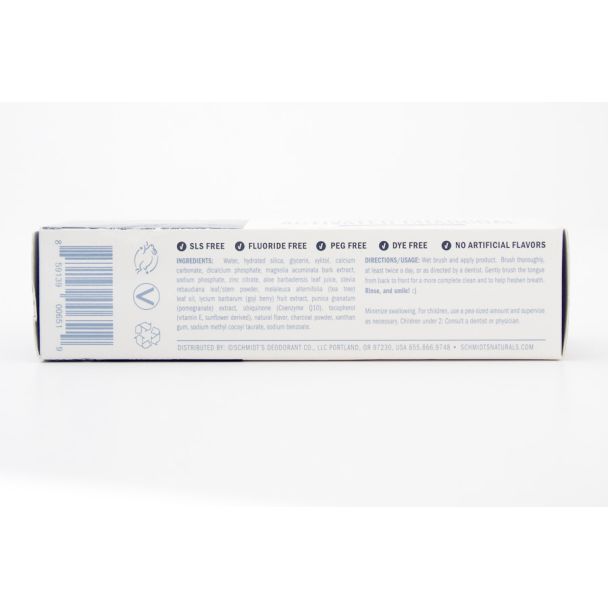 Schmidt's Wondermint with Activated Charcoal Tooth+Mouth Paste net wt 4.7 oz