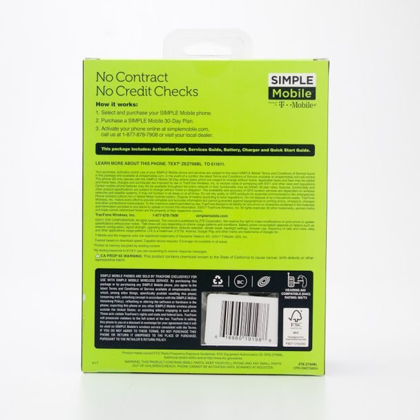 Simple Mobile by T-Mobile ZTE Majesty Pro Pre-Paid Cellphone