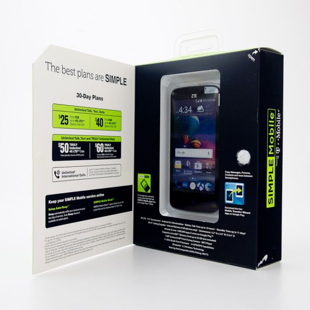 Simple Mobile by T-Mobile ZTE Majesty Pro Pre-Paid Cellphone