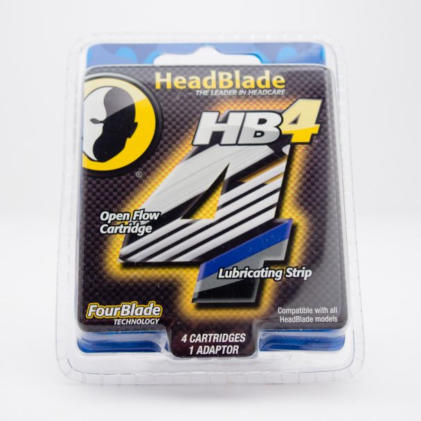 HeadBlade HB4 Open Flow Cartridge 4 Cartriges & 1 Adaptor