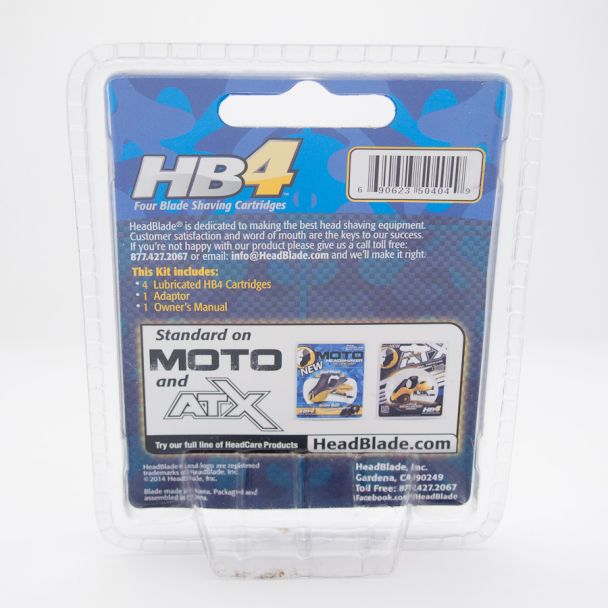 HeadBlade HB4 Open Flow Cartridge 4 Cartriges & 1 Adaptor