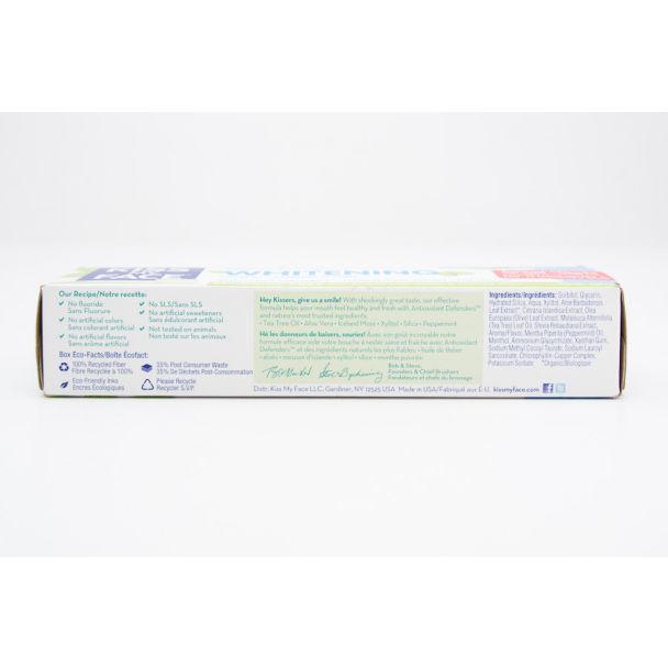 Kiss My Face Whitening Toothpaste Cool Mint Gel net wt 4.5 oz