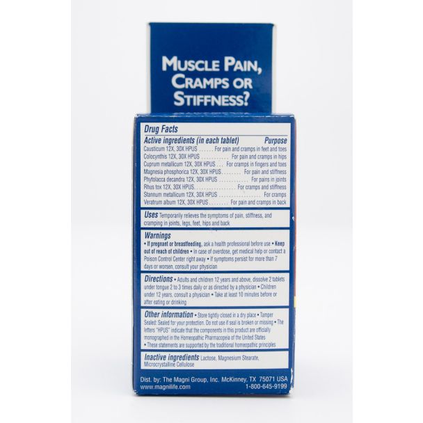 Magnilife Muscle Cramp Pain Reliever 125 Dissolving Tablets