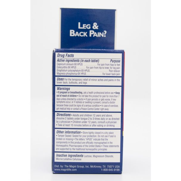 Magnilife Leg & Back Pain Relief 125 Dissolving Tablets
