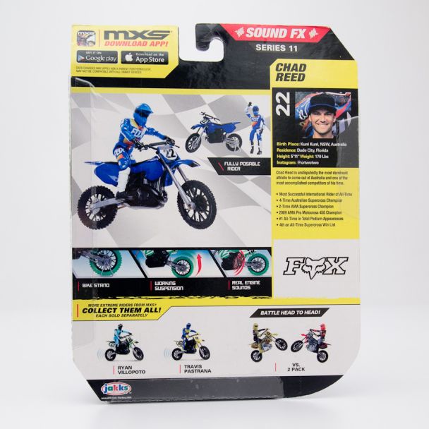 MXS Motocross Sound FX Bike & Rider Series 11 Chad Reed #22 by JAKKS Pacific
