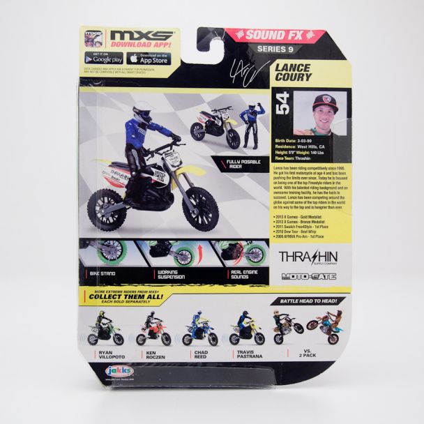 MXS Motocross Sound FX Bike & Rider Series 9 Lance Coury #54 by JAKKS Pacific