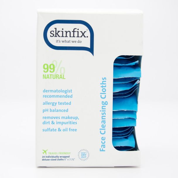 Skinfix Face Cleansing Cloths 20 Individually Wrapped Cloths