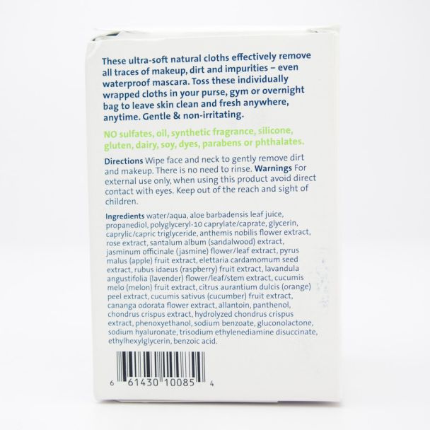Skinfix Face Cleansing Cloths 20 Individually Wrapped Cloths