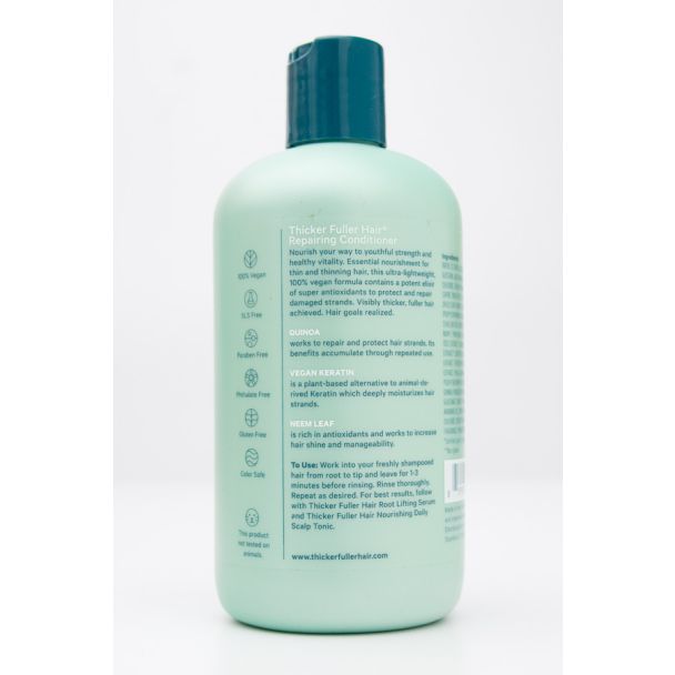 Thicker Fuller Hair Repair Conditioner with Organic Quinoa, Neem Leaf & Vegan Keratin 12 fl oz (355 mL)