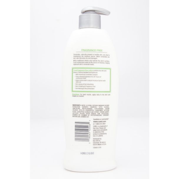 Curel Fragrance Free Comforting Lotion for Dry, Sensitive Skin 13 fl oz
