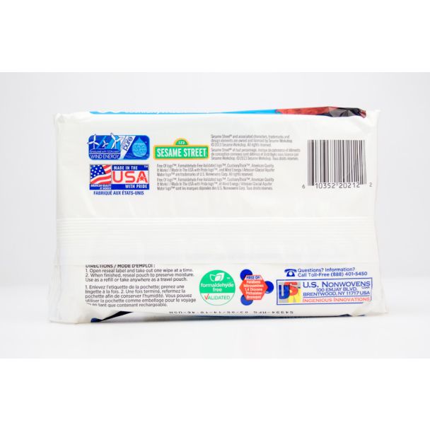 Sesame Street Scented Hypoallergenic Baby Wipes 80 7in x 6in Wipes