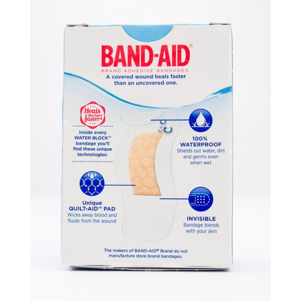 Band-Aid Water Block Clear Adhesive Bandages 30 Count - 20 - 1 in x 2 1/2 in and  10 - 3/4 in x 2 in