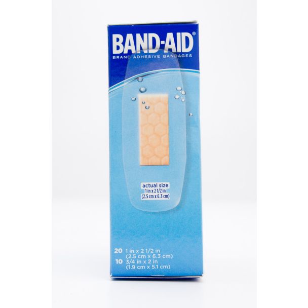 Band-Aid Water Block Clear Adhesive Bandages 30 Count - 20 - 1 in x 2 1/2 in and  10 - 3/4 in x 2 in