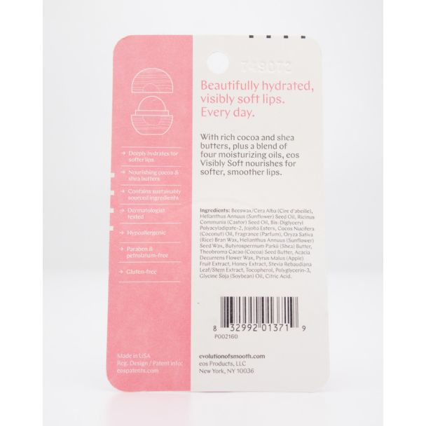 EOS Honey Apple Visibly Soft Lasting Hydration Lip Care net wt .25 oz