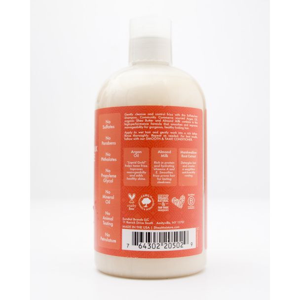 Shea Moisture Argan Oil & Almond Milk Smooth & Tame Shampoo 13 fl oz