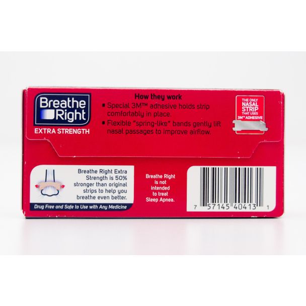 Breathe Right Nasal Strips Extra Strength Trial Pack - Tan 8 Strips