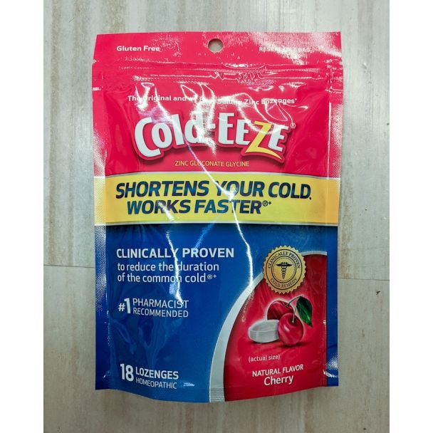 Cold-Eeze Homeopathic Zinc Cherry 18 Lozenges
