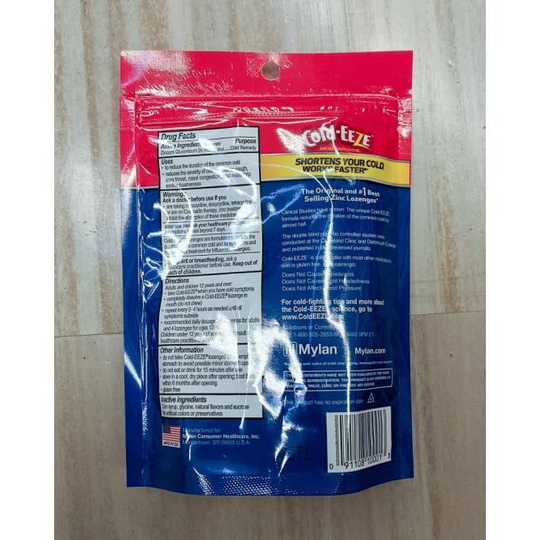 Cold-Eeze Homeopathic Zinc Cherry 18 Lozenges