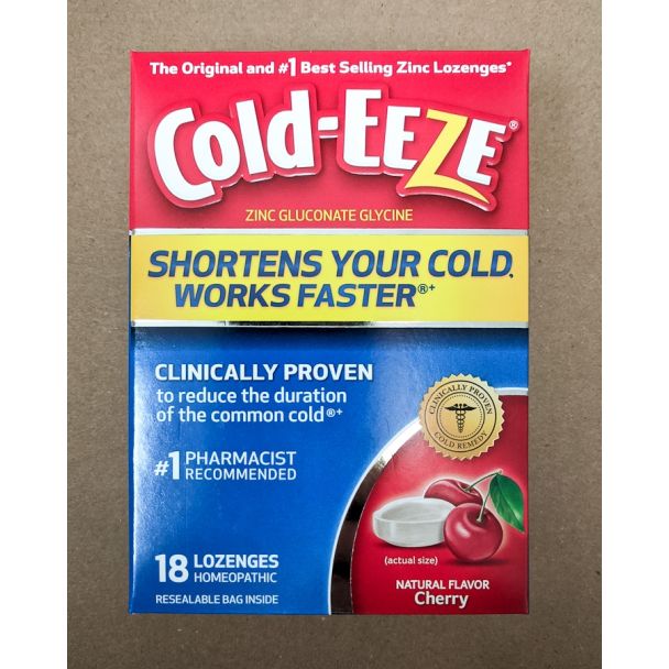 Cold-Eeze Homeopathic Zinc Cherry 18 Lozenges