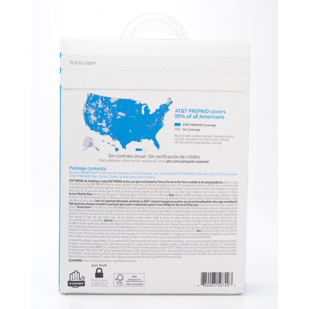 AT&T Prepaid Alcatel SmartFlip Prepaid Flip Phone