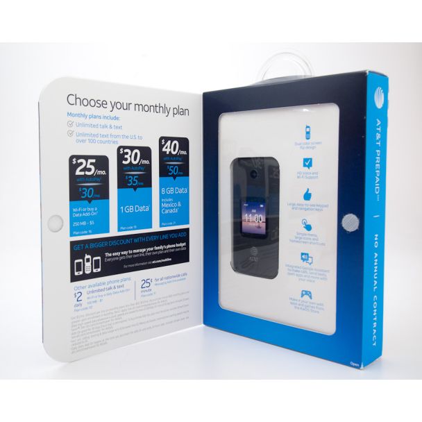 AT&T Prepaid Alcatel SmartFlip Prepaid Flip Phone
