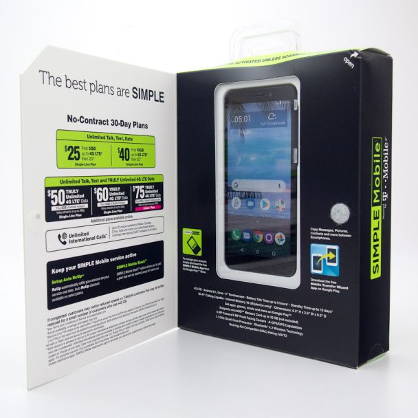 Simple Mobile by T-Mobile Alcatel TCL A1 Prepaid Smartphone