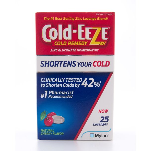 Cold-Eeze Homeopathic Zinc Cherry Flavor 25 Lozenges