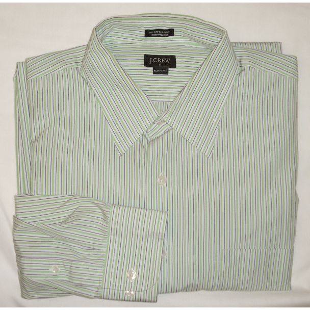 J Crew Striped Dress Shirt Men's Extra Large - XL - 17-17.5