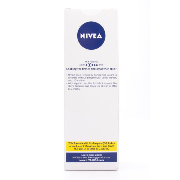 Nivea Gel-Cream Skin Firming & Toning with Q10 + L-Carnitine Normal Skin net wt 6.7 oz