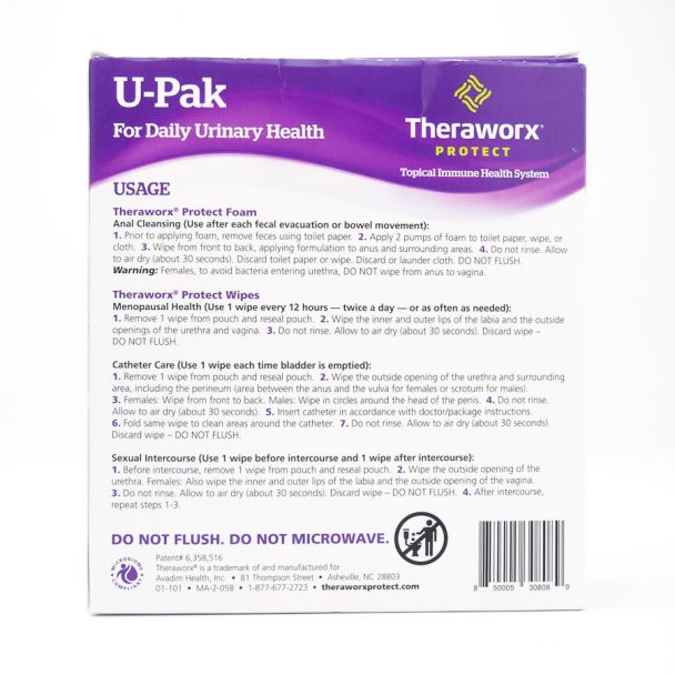Theraworx Protect U-Pak for Daily Urinary Health 30 Day Supply