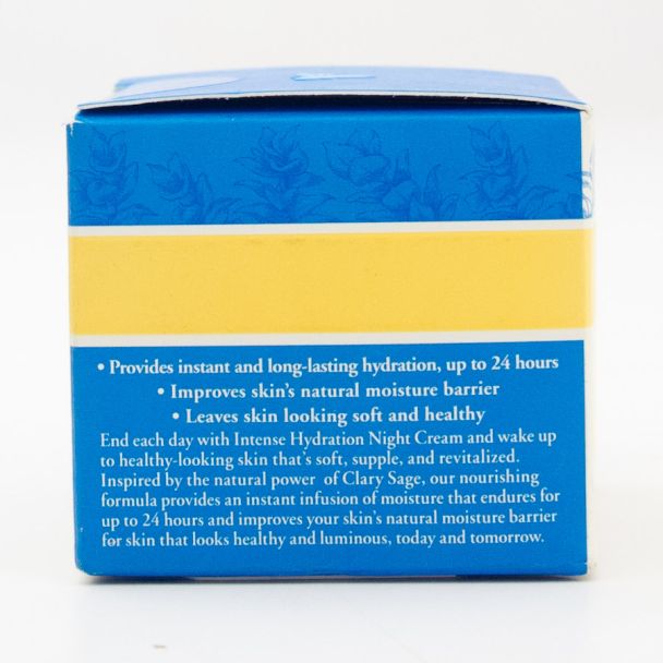 Burt's Bees Night Cream Intense Hydration with Clary Sage net wt 1.8 oz