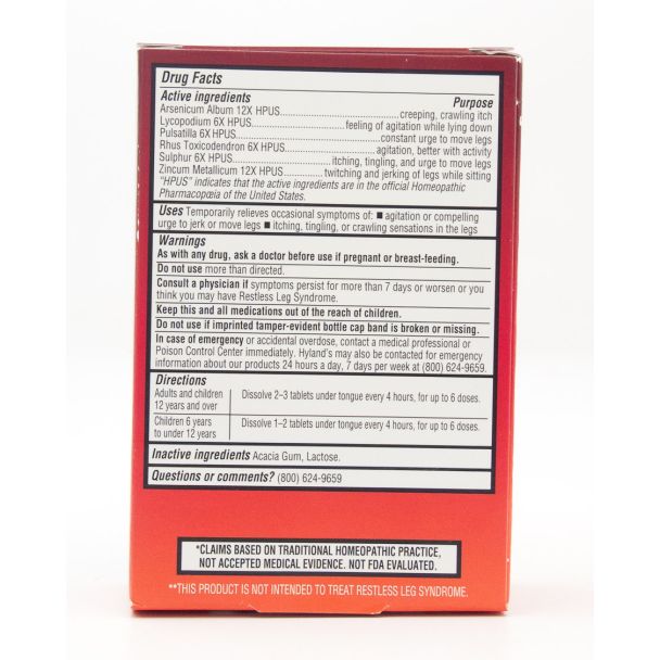 Hyland's Restful Legs Natural Relief 50 Quick Dissolving Tablets