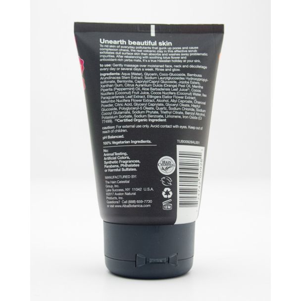 Alba Botanical Hawaiian Detox Scrub Anti-Pollution Volcanic Clay net wt 113 g (4 oz)