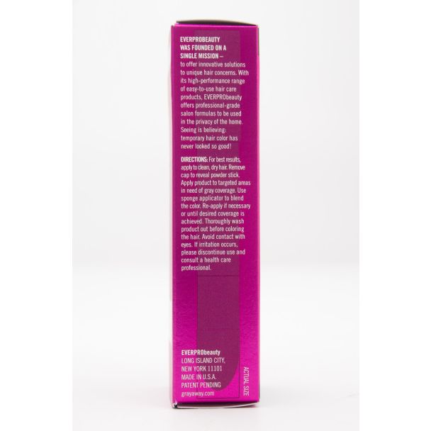EVERPRO Beauty Gray Away Root Touch-Up Quick Stick Light Brown net wt 0.10 oz