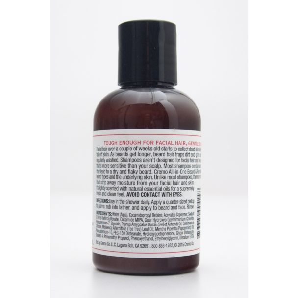 Cremo All-in-One Beard & Face Wash 4 fl oz