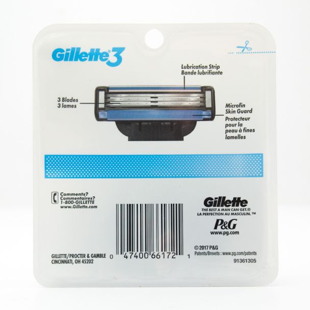 Gillette Gillette3 Razor Blade Refill 4 Cartridges