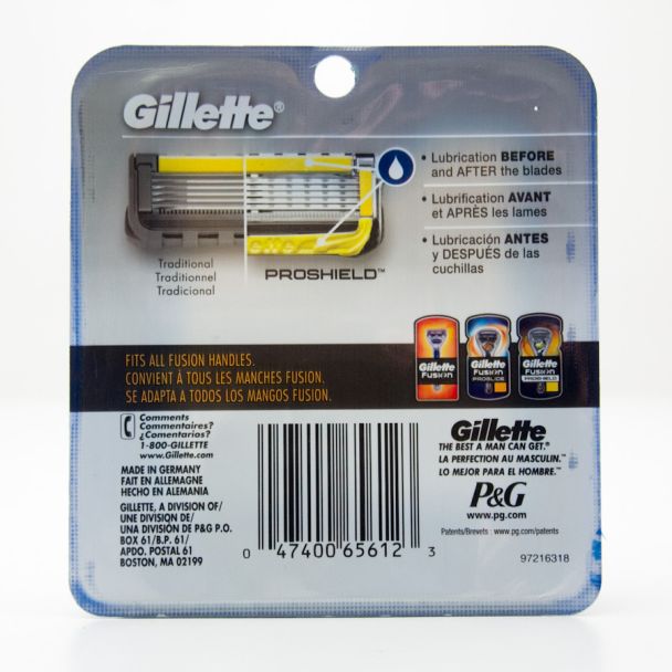 Gillette Fusion Proshield Razor Blade Refill 2 Cartridges