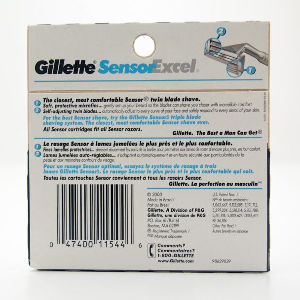 Gillette SensorExcel Razor Blade Refill 5 Cartridges