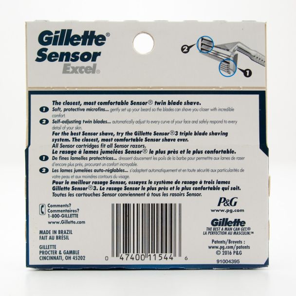 Gillette SensorExcel Razor Blade Refill 5 Cartridges