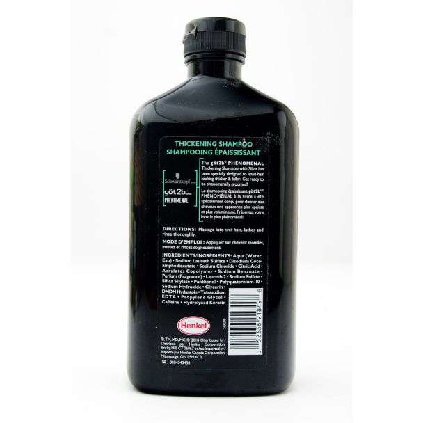 Schwarzkopf got2b Phenomenal Thickening Shampoo net wt 16.9 fl oz