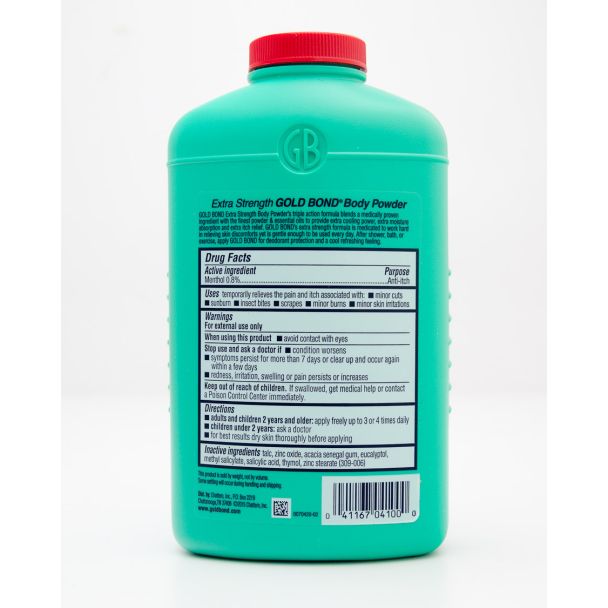 Gold Bond Extra Strength Body Powder Triple Action Relief with Talc net wt 10 oz