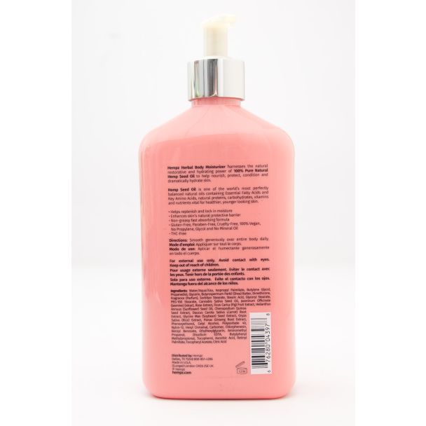 Hempz Sweet Jasmine & Rose Smoothing Herbal Body Moisturizer 17 fl oz