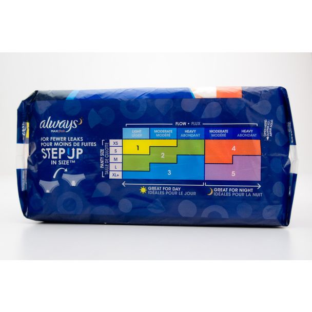 Always Maxi Fresh Size 4 Overnight Flexi-Wings Fresh Scent 24 Pads