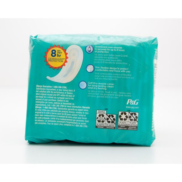 Always Ultra Thin Size 1 Regular Without Wings 22 Pads