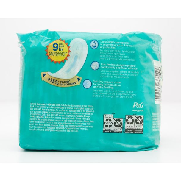 Always Ultra Thin Size Long Super Without Wings 20 Pads