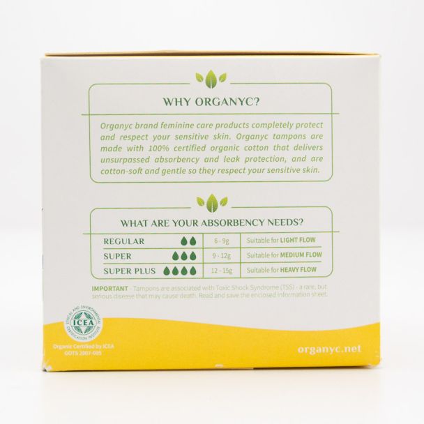 Organyc Compact Regular Tampons 16 Tampons