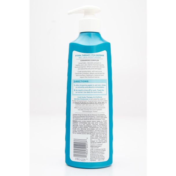 Curel Hydratherapy Wet Skin Moisturizer Itch Defense 12 fl oz