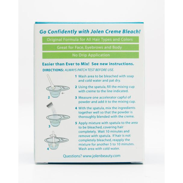 Jolen Creme Bleach Original Formula net wt 1.2 oz Creme & 0.30 oz  Accelerator