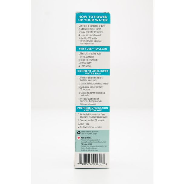 Santevia Alkaline Water Bottle Filter Recovery Stick 1 Stick