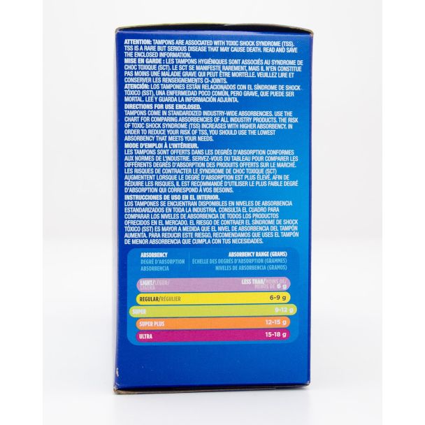 Tampax Cardboard Applicator Super Unscented 40 Tampons